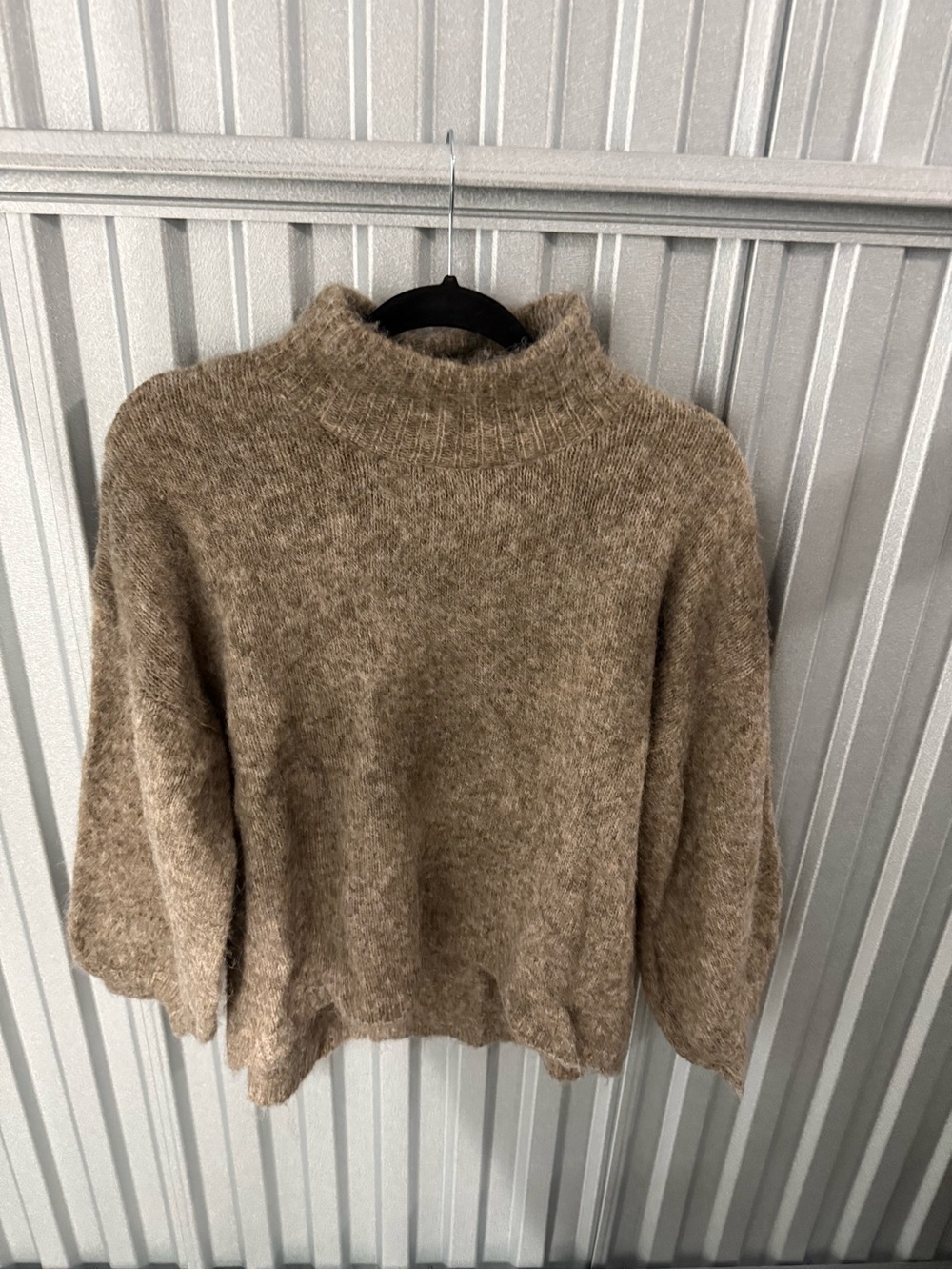 Cozy Coco & Carmen Mock Neck SUPER SOFT Brown Women's Sweater